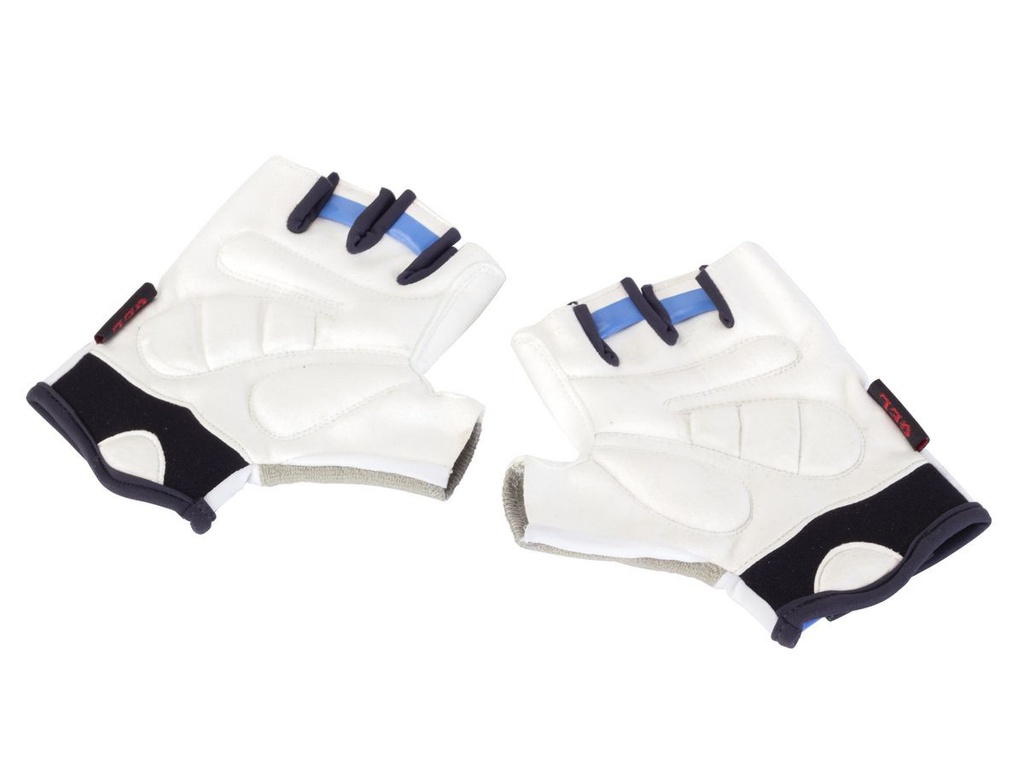 Kolesarske rokavice Mystique belo modre XS