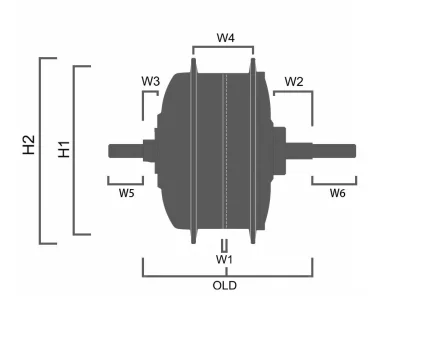 Zadnji motor z obročem disk/vbrake 28" NAVOJ 
TSD100R 36V 250W