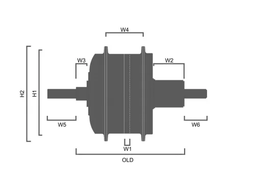 Zadnji motor z obročem disk/vbrake 28" KASETA 
TSD100R 36V 250W