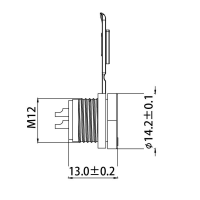 Ženski konektor MDA DC 2.1 3 pin