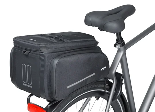 Torba za kolo Basil Move - trunkbag MIK - 10-26 liter - črna