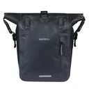 Torba za kolo Basil Rivo M - single bag tarpaulin MIK Hooks - 12–15L - black