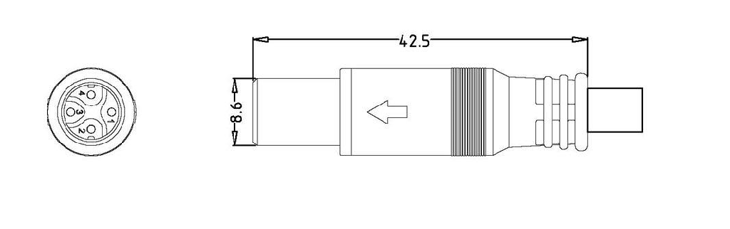 Polnilec za 36V baterijo ECONO / 4A 4-pin UART