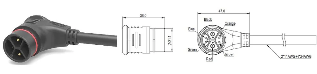 Male connector Zenith Z0628MB