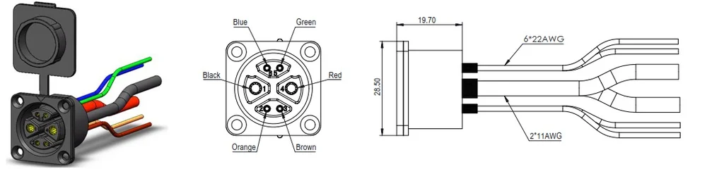 Female connector Zenith Z0628FB