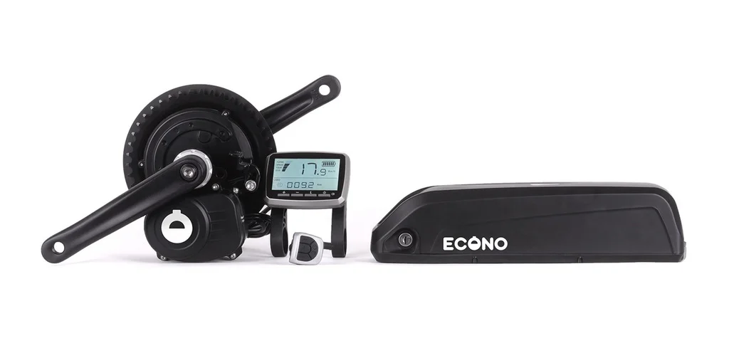 Set za električno nadgradnjo Sredinski motor TSDZ2(dolgi kabl), VLCD5 + baterija 17,5 Ah 630 Wh