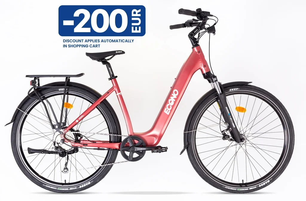 Electric bike ECONO Apes CITY EER5 Wine red 2025
