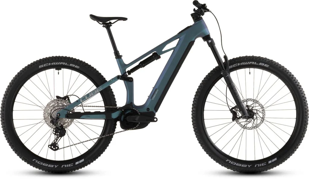 Električno kolo CUBE Stereo Hybrid ONE44 HPC RACE 800 smaragdgrey´n´prism 2026