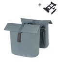 Torba za kolo Basil City - double pannier bag MIK - 28-32 litres – graphite blue