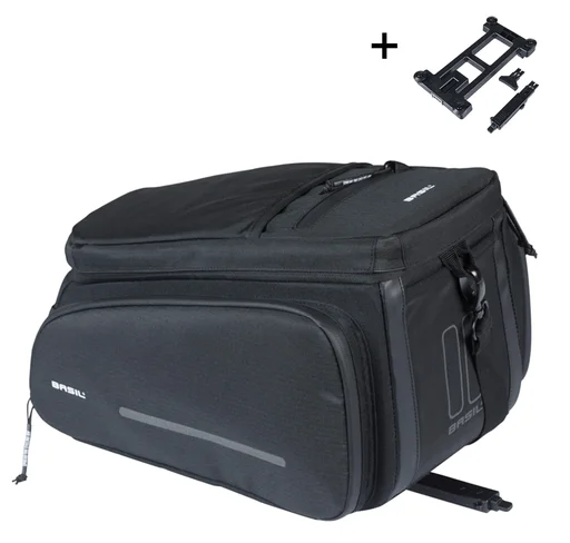 Torba za kolo Basil Move - trunkbag MIK - 10-26 liter - črna
