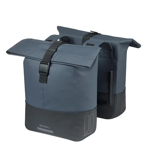 Bike bag Basil Cove - double pannier bag - 28–32L - navy/black