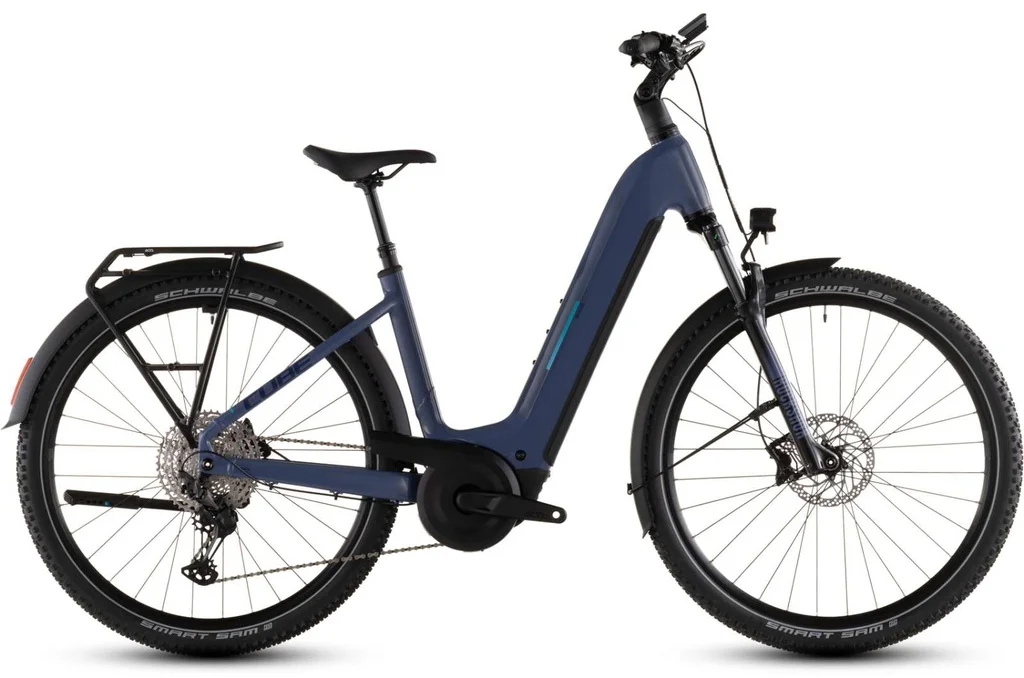 Električno kolo CUBE Nuride Hybrid EXC 800 jeansblue´n´blue Easy Entry 2026