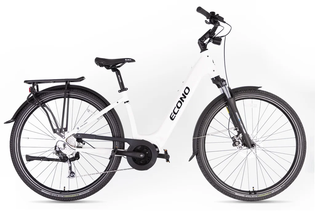 SAMPLE Električno kolo ECONO Mare CITY EEC4 snow white 2026 Velikost: S/M Baterija:700Wh