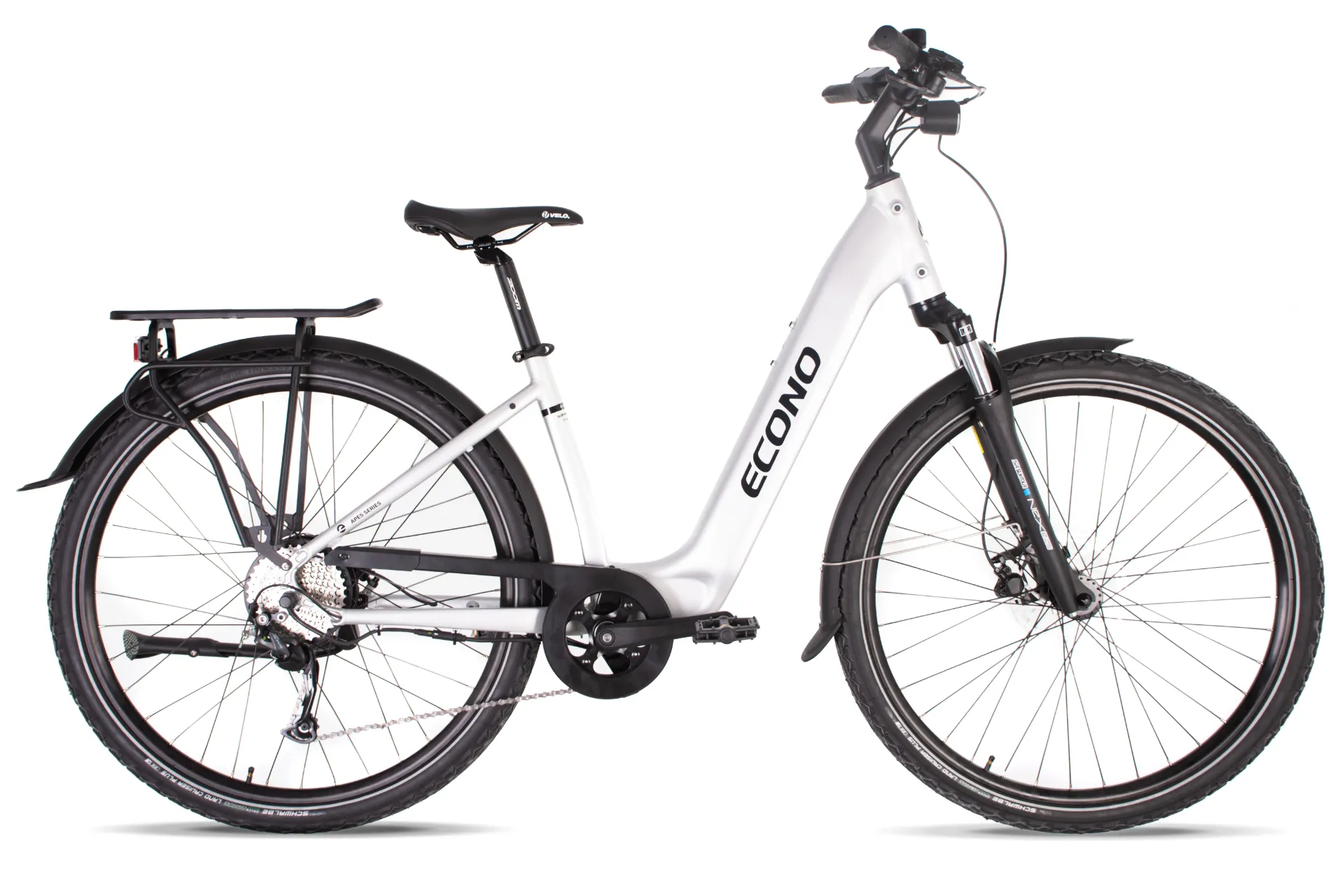SAMPLE Električno kolo ECONO Apes SUV 28 EER5 aluminium grey 2026 Velikost: L Baterija:700Wh