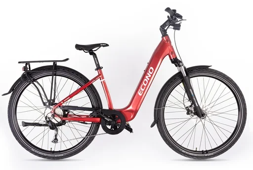 Electric bike ECONO Apes SUV 28 EER5 Wine red, 2026 (L, 520Wh (15Ah))