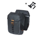 Torba za kolo Miles Tarpaulin - double bag MIK - 34 liter - black/orange