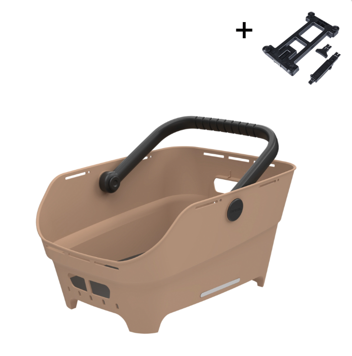 Košara za prtljažnik, Cento Neo MIK - rear bicycle basket - sand