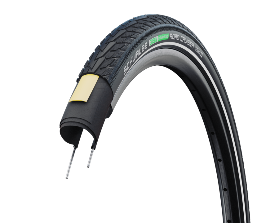 Plašč Schwalbe 28x1.60 / 42-622 Road Cruiser K-GUARD, Green Compound