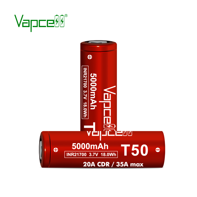 Battery cell Vapcell T50 21700 5000mAh 20A/35A