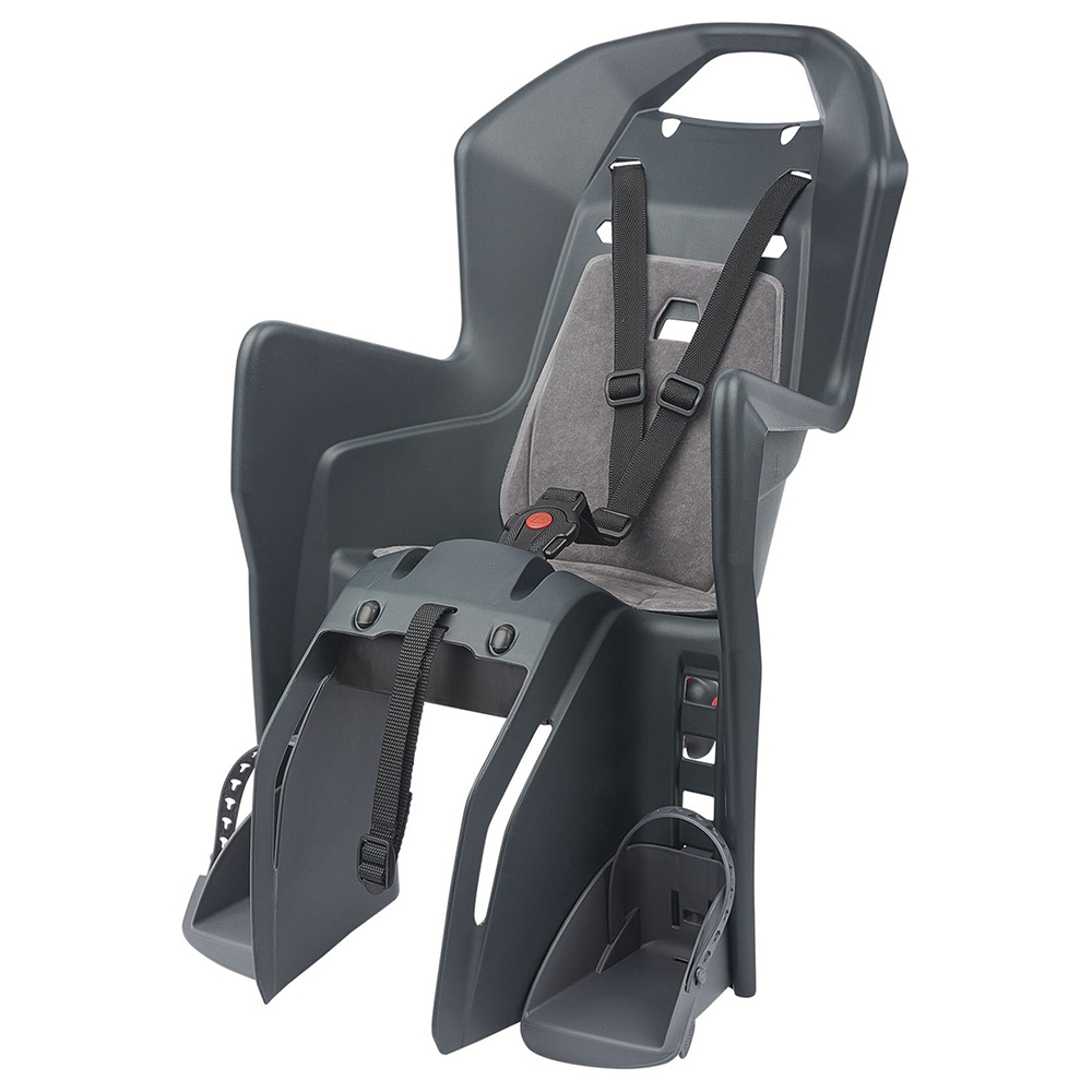 Otroški kolesarski sedež, zadnji Koolah za prtljažnik CFS, dark grey/silver – Polisport