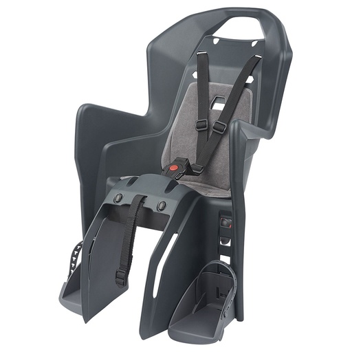 Otroški kolesarski sedež, zadnji Koolah za prtljažnik CFS, dark grey/silver – Polisport