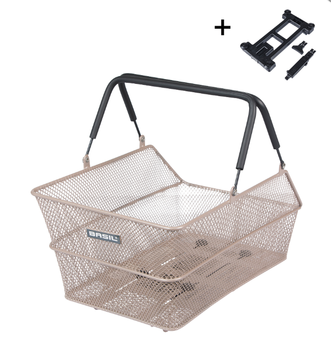 Bike basket Basil Cento M, MIK, Beige