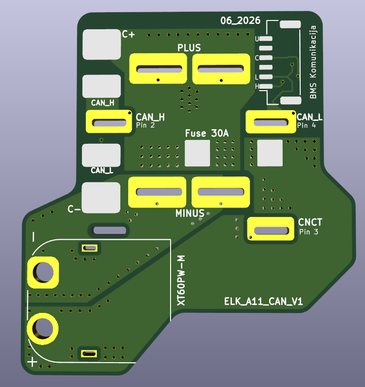 ELK - discharge port for battery ELK_8pin_A11_CAN_V1