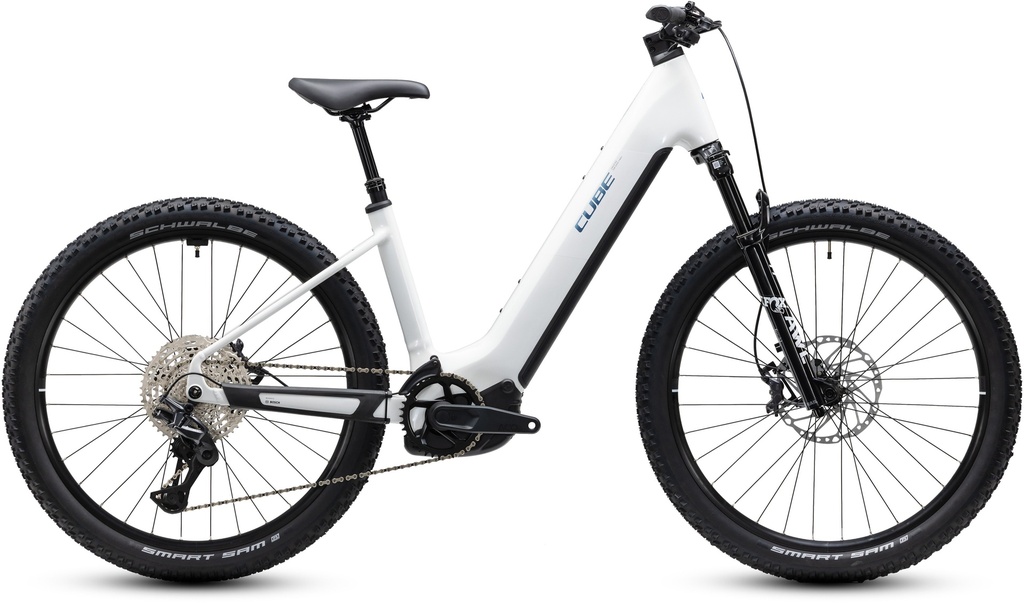 Električno kolo Cube Reaction Hybrid Race 800 snow´n´black Easy Entry 2027