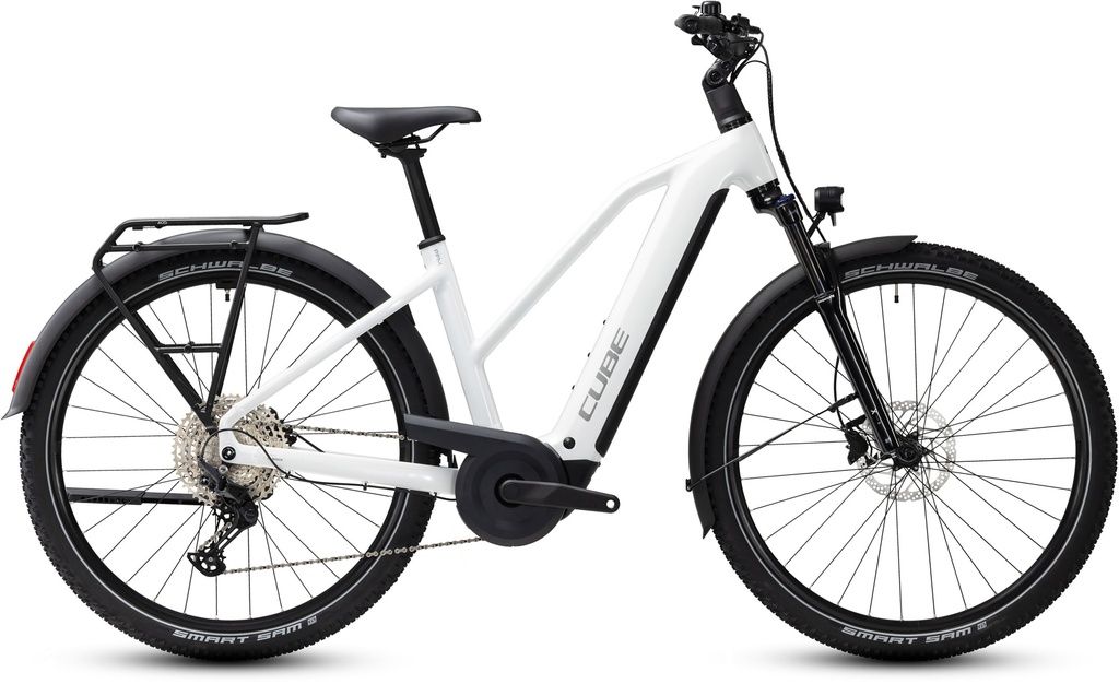 Električno kolo CUBE Nuride Hybrid Performance 720 metallicwhite´n´grey Trapeze 2027