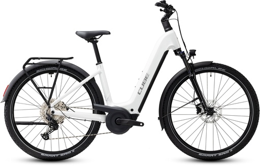 Električno kolo CUBE Nuride Hybrid Performance 720 metallicwhite´n´grey Easy Entry 2027 (46 cm)