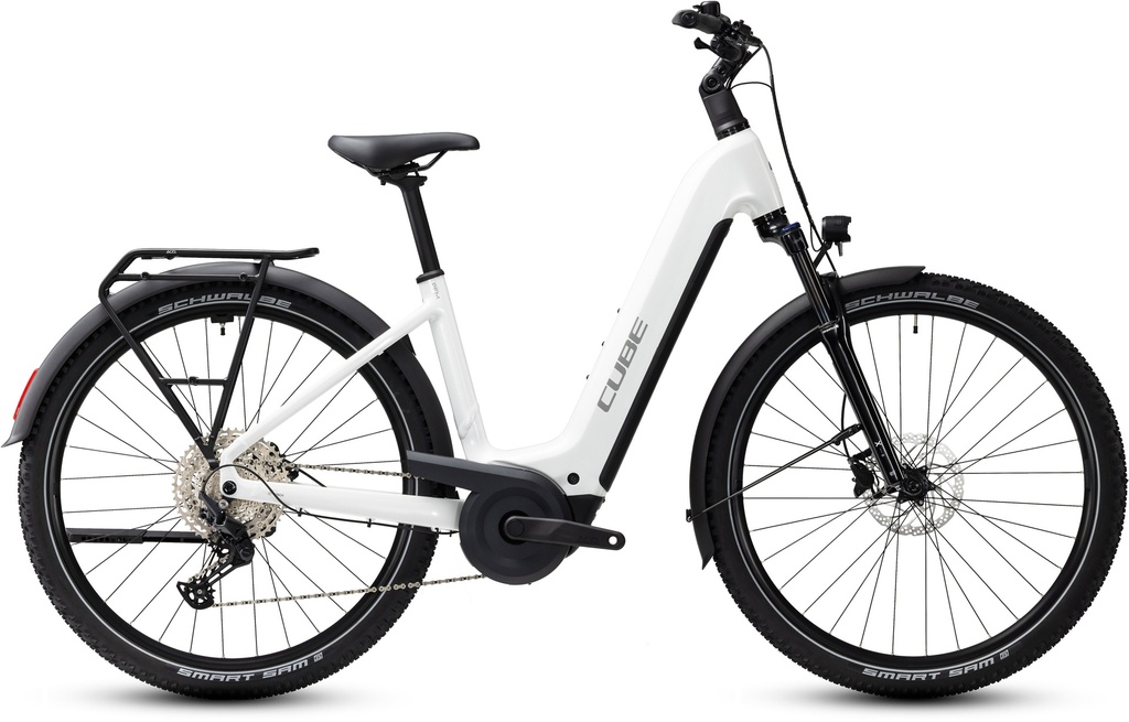 Električno kolo CUBE Nuride Hybrid Performance 720 metallicwhite´n´grey Easy Entry 2027