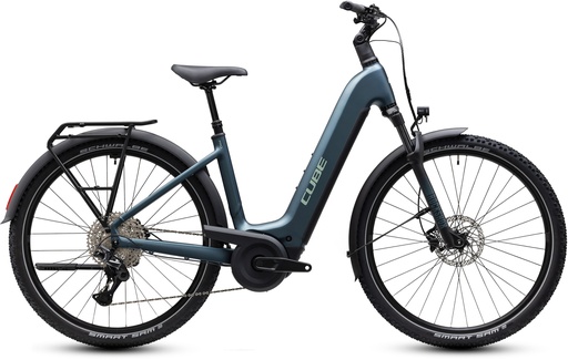 Električno kolo CUBE Nuride Hybrid Pro 800 deepteal´n´blue Easy Entry 2027 (46 cm)