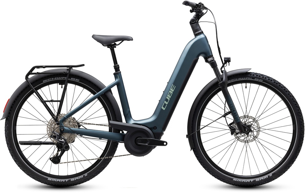 Električno kolo CUBE Nuride Hybrid Pro 800 deepteal´n´blue Easy Entry 2027