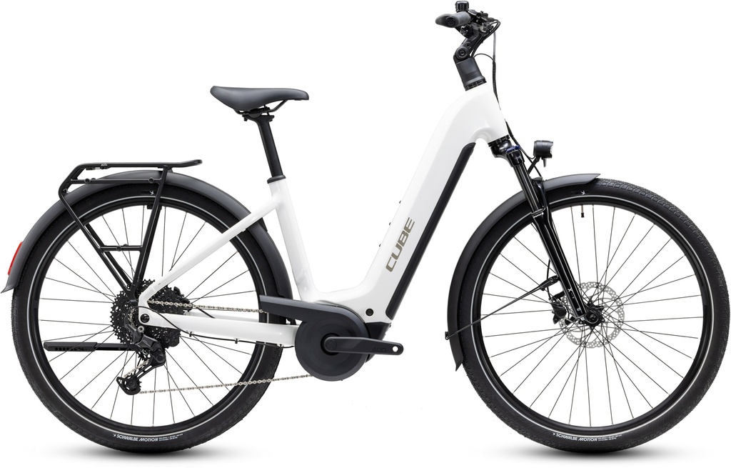 Električno kolo CUBE Touring Hybrid ONE 600 metallicwhite´n´chrome Easy Entry 2027
