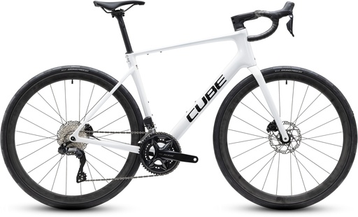 Cestno kolo CUBE Attain C:62 SLX metallicwhite´n´black 2027 (47 cm)