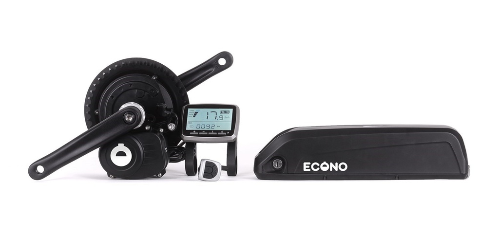 Set za električno nadgradnjo Sredinski motor Bafang M215 36V 250W, P860ML zaslon + baterija Tube L  20Ah 720Wh