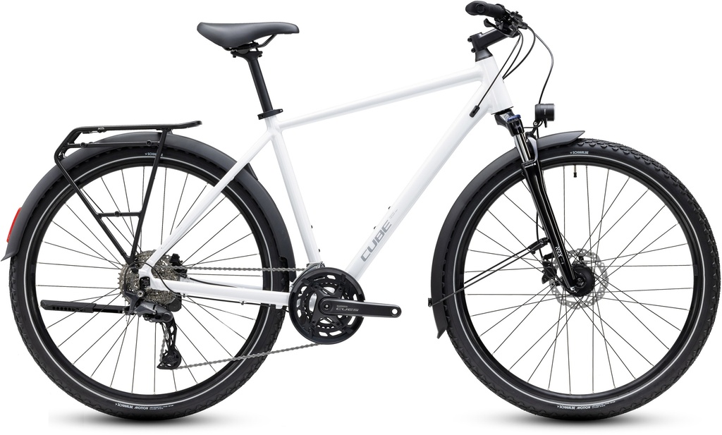 Treking bike CUBE Nature Pro FE metallic white and reflex 2027
