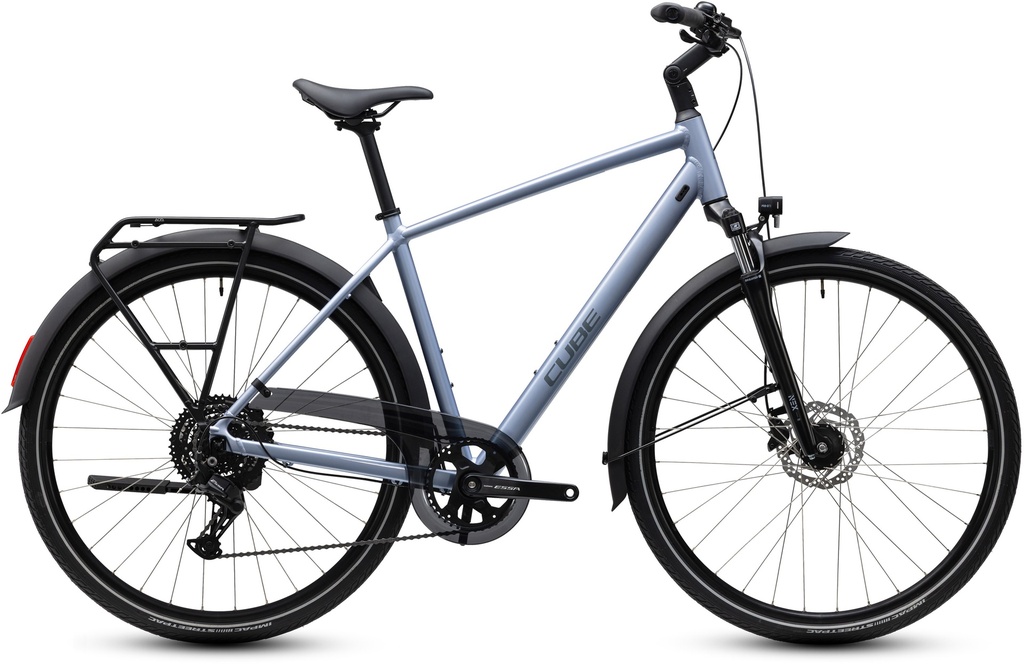 Treking kolo CUBE Touring ONE silver-blue and reflective 2027