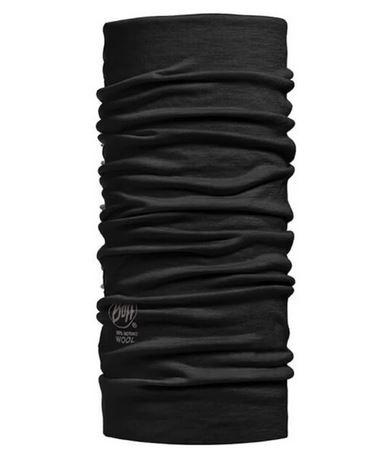 Večnamenska ruta BUFF MERINO WOOL LIGHTWEIGHT SOLID BLACK