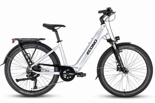 SAMPLE E-bike ECONO Apes CITY 26 EER4 Matt aluminium grey 2027 Velikost: UNI Baterija: 600Wh