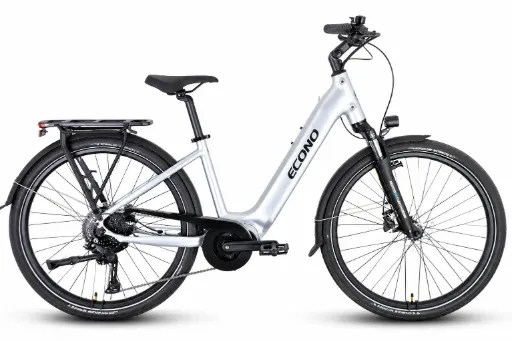 SAMPLE E-bike ECONO Mare 26 CITY Matt aluminium grey 2027 Velikost: UNI Baterija: 800Wh