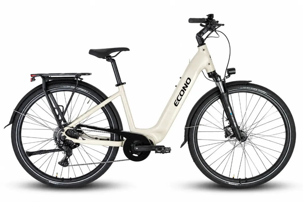 SAMPLE E-bike ECONO Mare 28 CITY Matt white 2027 Velikost: UNI Baterija: 800Wh