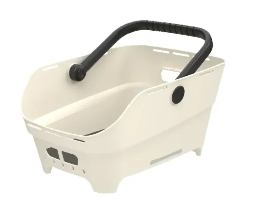Basil Cento Neo MIK - rear bicycle basket - off-white