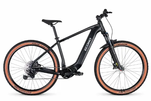 Electric bike ECONO Gams MTB 29 HTC7 Matt black 2027 (M, 600Wh (16.5Ah))