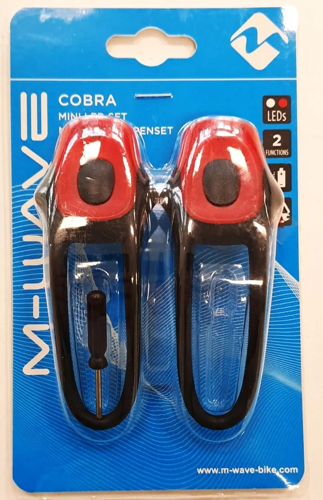 Set M-Wave Cobra Lights Red/Black