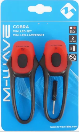 M-Wave Cobra Lights Red/Black set
