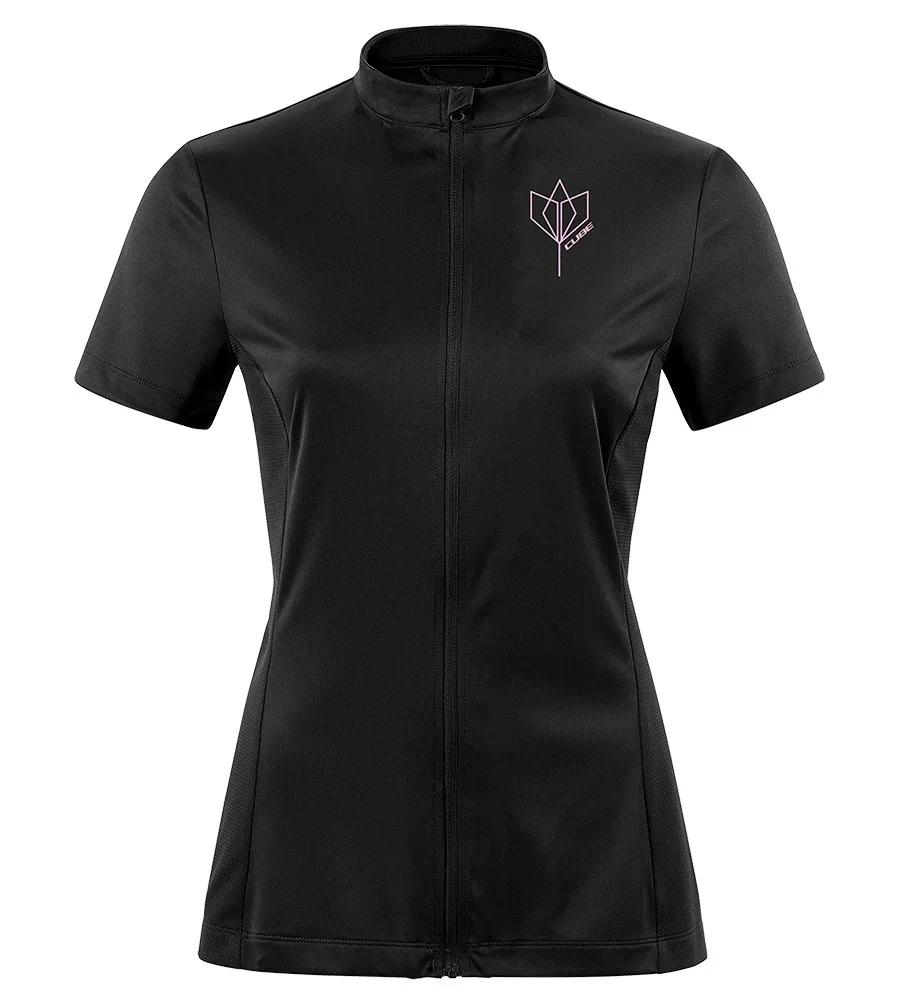 Cycling women's T-shirt CUBE Tour core full
 zipp