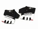 Bicycle gloves black white romet XL