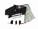 Bicycle gloves black white romet m