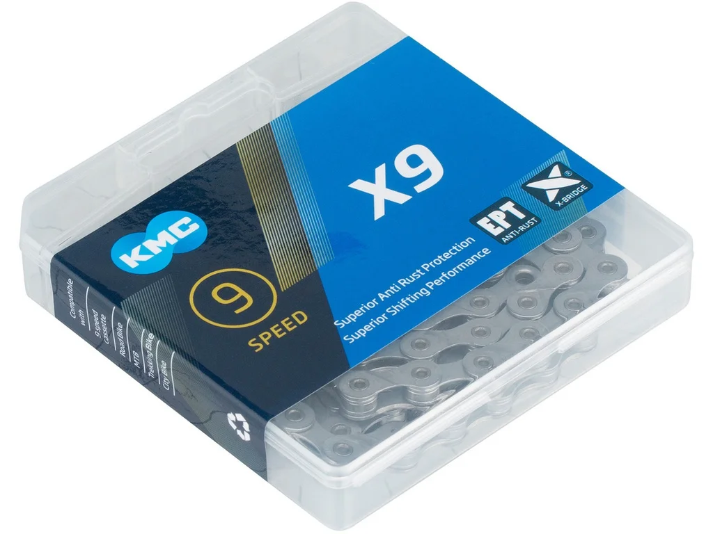 Chain 9s, KMC X9, 114L Grey
